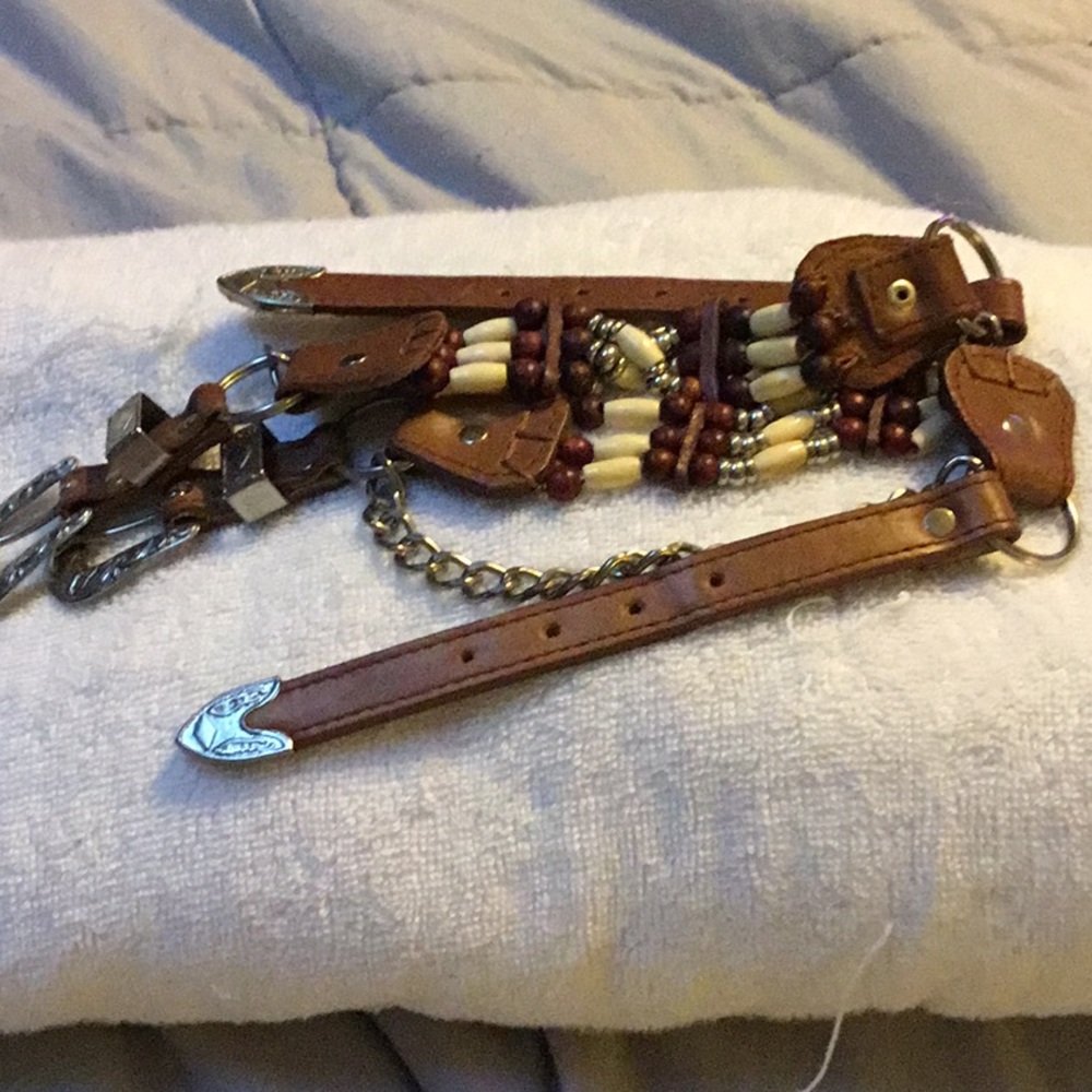 Boot straps. Non smoking home never used hand made